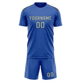 Custom Sky Blue Light Blue Soccer Set