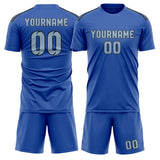Custom Sky Blue Light Blue Soccer Set