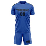 Custom Sky Blue Blue Soccer Set