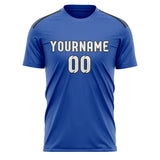 Custom Sky Blue White Soccer Jersey