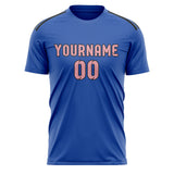 Custom Sky Blue Light Pink Soccer Jersey