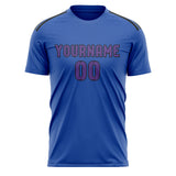 Custom Sky Blue Light Purple Soccer Jersey