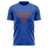 Custom Sky Blue Copper Rose Soccer Jersey