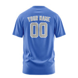 Custom Sky Blue Gray T-Shirt