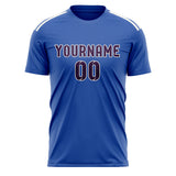 Custom Sky Blue Purple Soccer Jersey