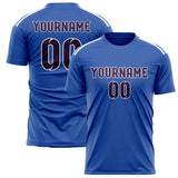 Custom Sky Blue Purple Soccer Jersey