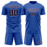 Custom Sky Blue Purple Soccer Set