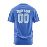 Custom Sky Blue Light Blue T-Shirt