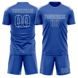 Custom Sky Blue Sky Blue Soccer Set