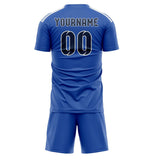 Custom Sky Blue Blue Soccer Set