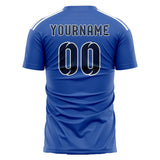 Custom Sky Blue Blue Soccer Jersey