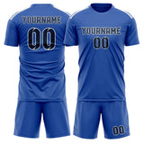 Custom Sky Blue Blue Soccer Set