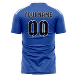 Custom Sky Blue Navy Soccer Jersey