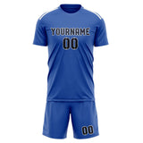 Custom Sky Blue Navy Soccer Set