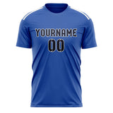 Custom Sky Blue Navy Soccer Jersey
