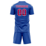 Custom Sky Blue Pink Soccer Set