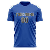 Custom Sky Blue Dark Grey Soccer Jersey