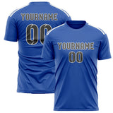 Custom Sky Blue Dark Grey Soccer Jersey