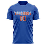 Custom Sky Blue Copper Rose Soccer Jersey