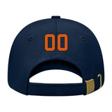 Custom Navy Blue Green Hat 09B21728