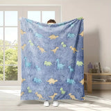 Gifts for Kids Blanket, "Dinosaur Blanket", From Parents, Birthday, Christmas, Holiday, Everyday Encouragement, Fun