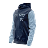 Custom Blue Light Blue Hoodie 1010080810B31708