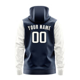 Custom Blue White Hoodie 1010181810B31718