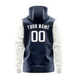 Custom Blue White Hoodie 1010181810B31818