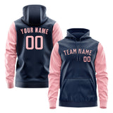 Custom Blue Light Pink Hoodie