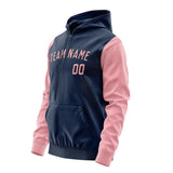 Custom Blue Light Pink Hoodie 1010212110B31721