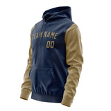 Custom Blue Light Khaki Hoodie 1010252510B31725