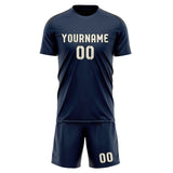 Custom Blue Cream Soccer Set