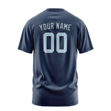 Custom Blue Light Blue T-Shirt