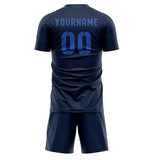 Custom Blue Sky Blue Soccer Set