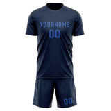 Custom Blue Sky Blue Soccer Set