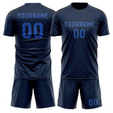 Custom Blue Sky Blue Soccer Set