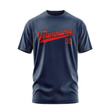 Custom Blue Orange Red T-Shirt