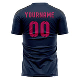 Custom Blue Pink Soccer Jersey