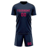 Custom Blue Pink Soccer Set