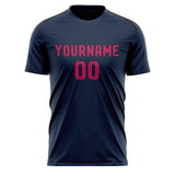 Custom Blue Pink Soccer Jersey