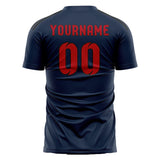 Custom Blue Red Soccer Jersey