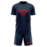 Custom Blue Red Soccer Set