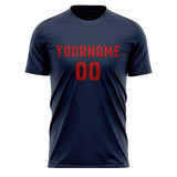 Custom Blue Red Soccer Jersey