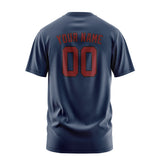 Custom Blue Crimson Red T-Shirt