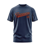 Custom Blue Coral Red T-Shirt