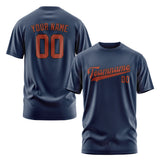 Custom Blue Coral Red T-Shirt