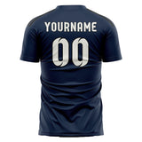 Custom Blue White Soccer Jersey