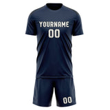 Custom Blue White Soccer Set