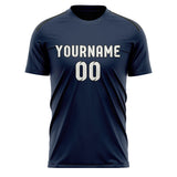Custom Blue White Soccer Jersey