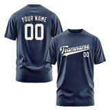 Custom Blue White T-Shirt